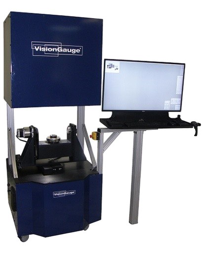 The VisionGauge® 700 Series Digital Optical Comparator, ready for aerospace part inspections.